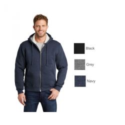 Cornerstone® Men's Heavyweight Sherpa-Lined Hooded Fleece Jacket